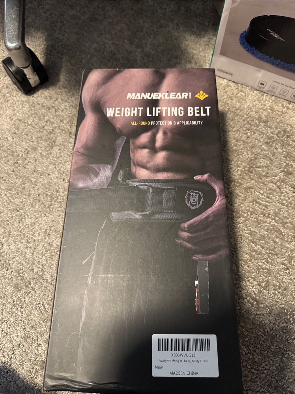 Manueklear Weight Lifting Belt - Black